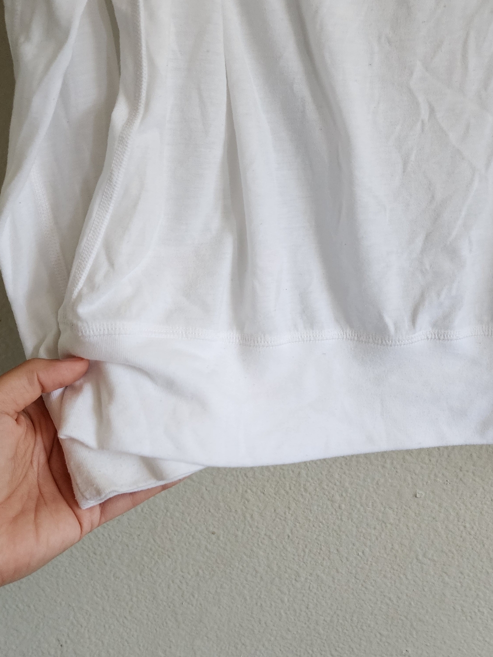 Nike Dri-Fit White Mesh Asymmetrical Pullover Sweatshirt XL - Picture 7 of 8